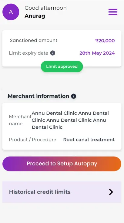 Setup Autopay screenshot