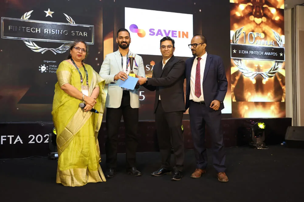 SaveIN Wins ‘Fintech Rising Star Award’ at India Fintech Awards 2025